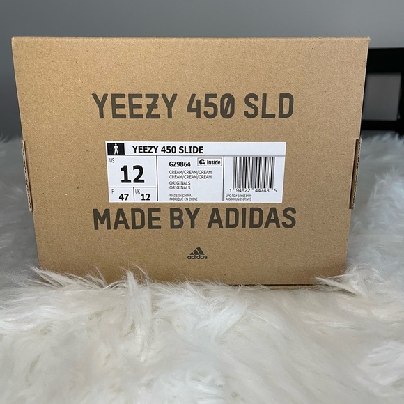 Adidas Yeezy | Men’s Yeezy 450 Slide in Cream Size 12 Brand New with Box - Picture 14 of 16
